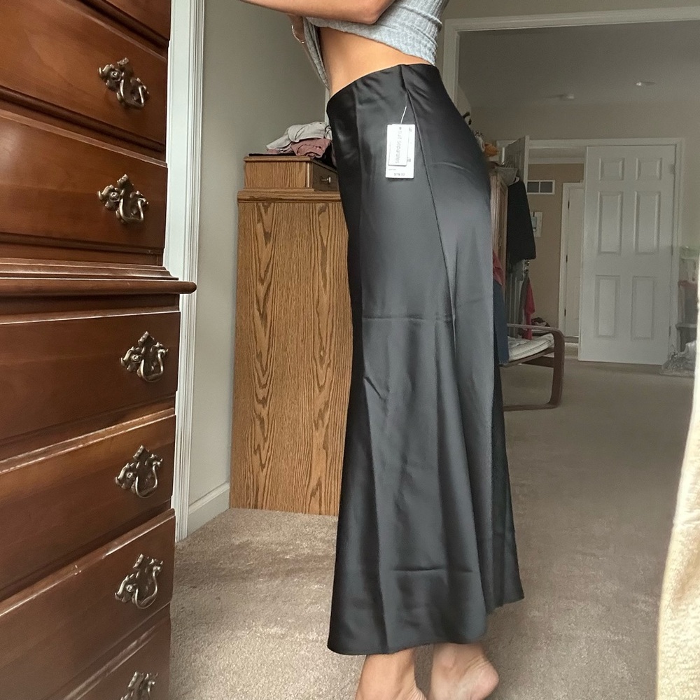Bar III Black Silk Skirt - brand new with tags - originally $79